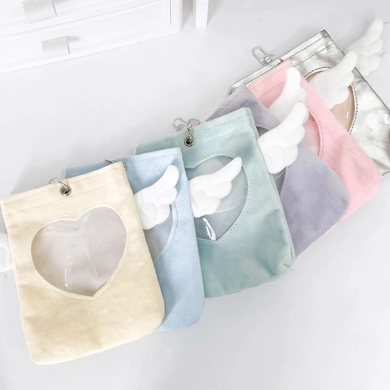 Winged Doll Bag Display Stand Portable Hanging Pendant Protective Accessory for 10-13cm Cotton Dolls