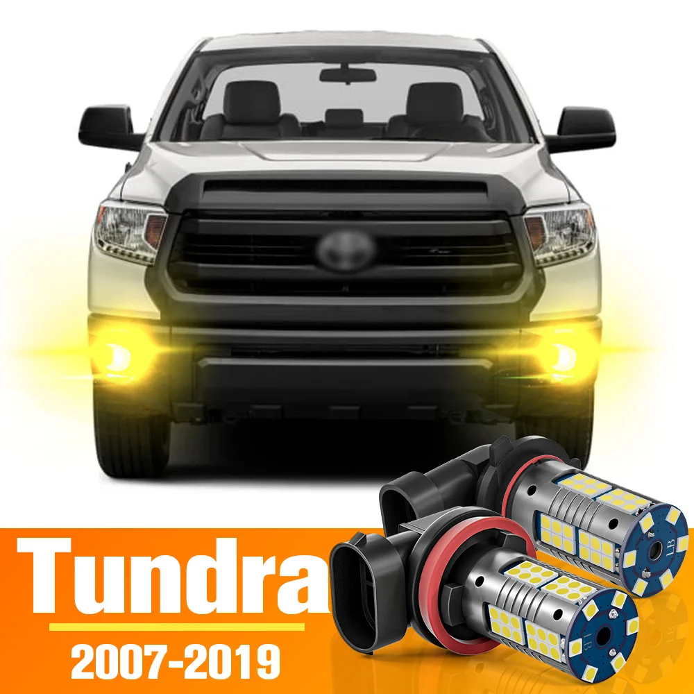 

2pcs LED Front Fog Light Bulb Accessories For Toyota Tundra 2007-2019 2008 2009 2010 2011 2012 2013 2014 2015 2016 2017 2018