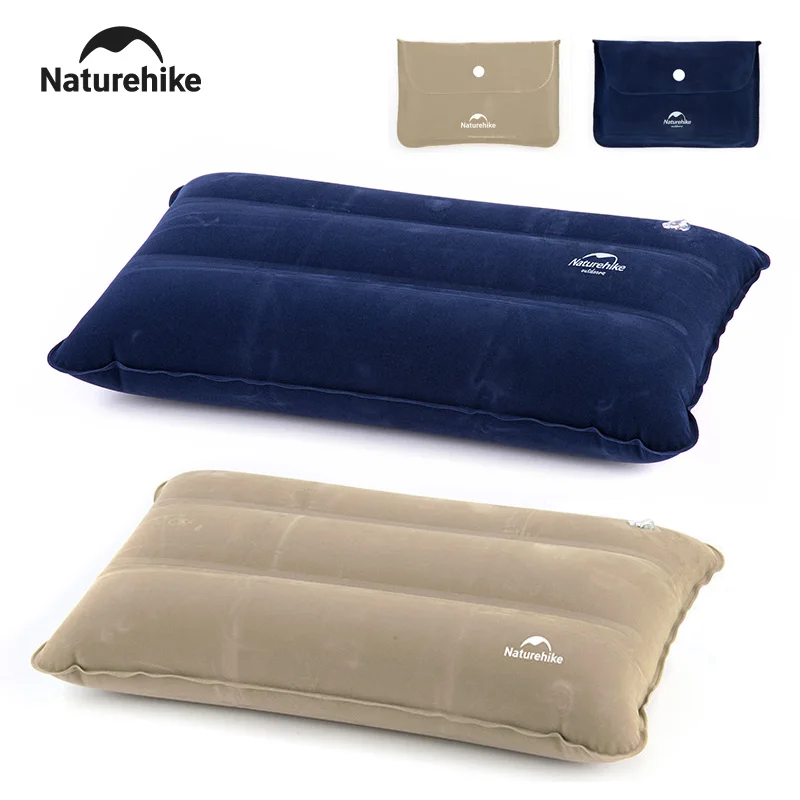 Naturehike Square Inflatable Pillow Camping Portable Inflatable Air Pillow Ultralight Travel Airplane Folding Pillows Summer Com