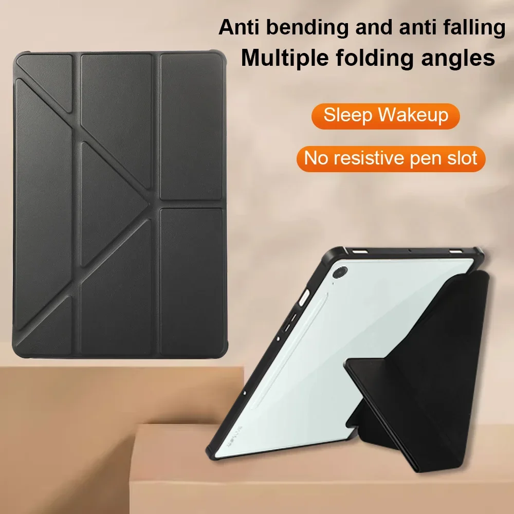 Y-Fold Multi-Angle Faltbare Hülle für Samsung Galaxy Tab S11 Zoll/S10 Lite S10 FE S9 FE 11 S10 Plus S9 Plus 12.4 mit Stifthalter