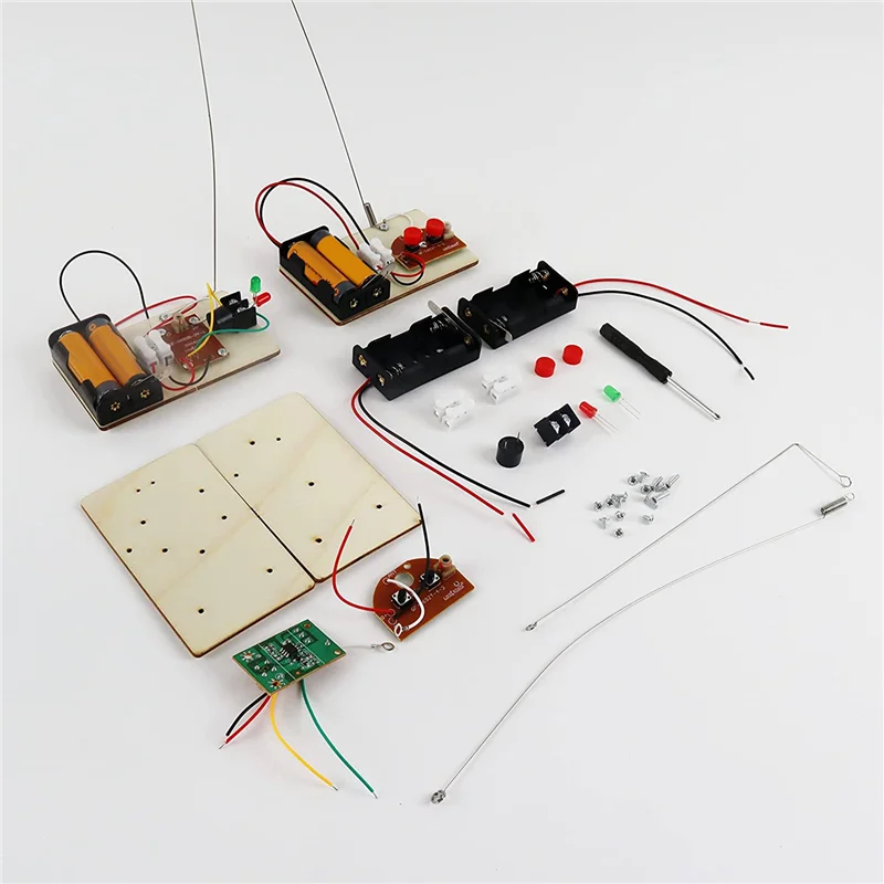 STEM Kits Learn Morse Code Build a Telegraph Machine Electric Circuit Experiment Electricity Kit(No Battery)