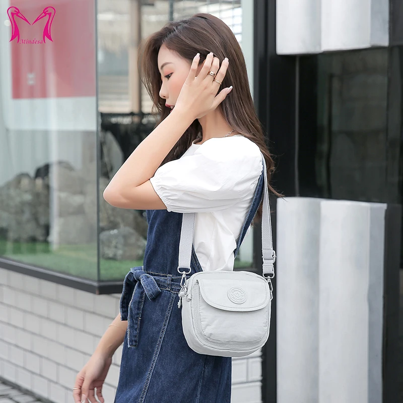 Mindesa High Quality Female Portable Nylon Fashion Leisure Shoulder Bag Crossbody Bag Ladies Bag Waterproof  8640