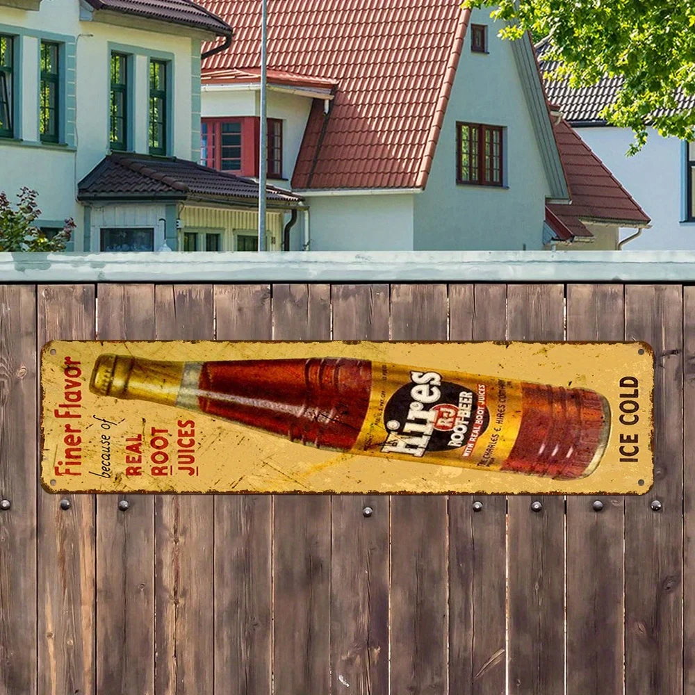 Letrero Metálico Retro de Heinz Root Beer - Decoración Vintage para Hogar, Garaje, Bar - Decoración Icónica de Heinz para Cueva