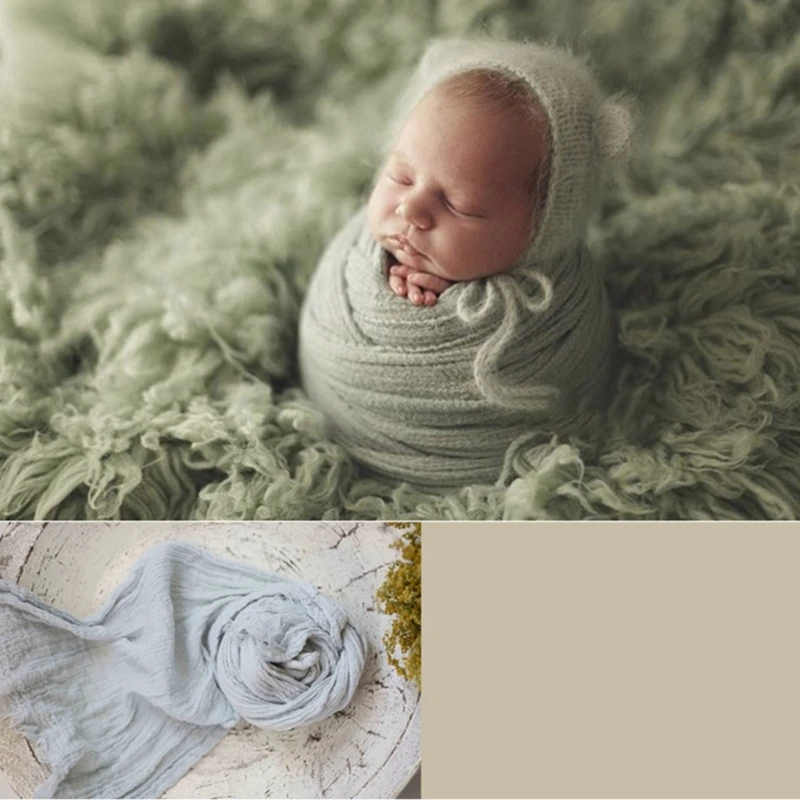 Newborn Photography Props Wrap Blanket Posing Props Blanket Baby Photo Shooting Props Photo Backdrop Swaddling Blankets