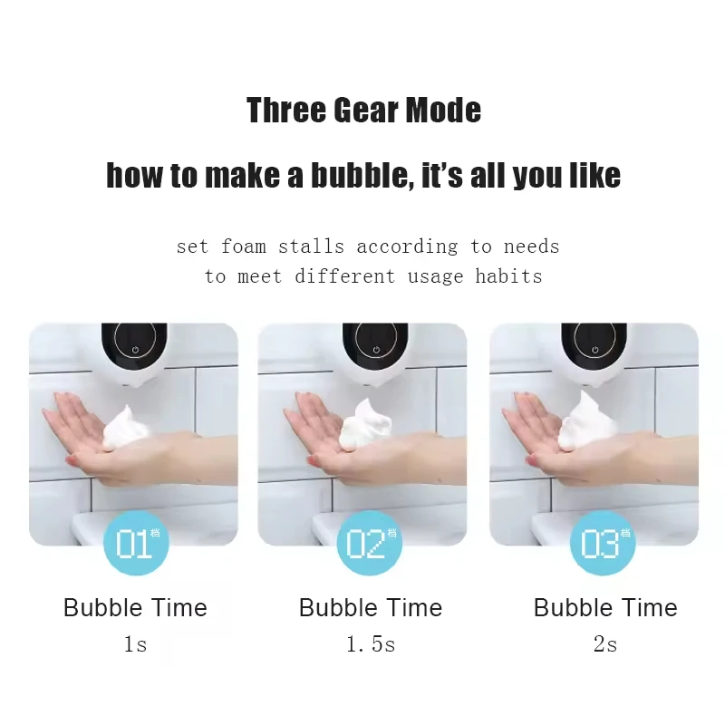 Wall Mounted Automatic Infrared USB Charging Sensor Hand Soap Dispenser Touchless Design