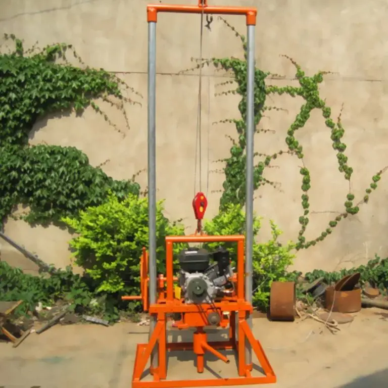Impianto di perforazione manuale efficiente personalizzato per pozzi d'acqua, profondità 80 m, potenza a benzina, piccolo design portatile
