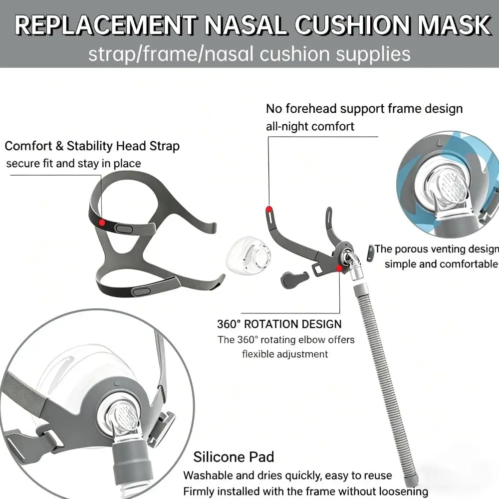 N5B Nasal Mask, Reusable Cpap Nasal Mask Kit - view 5