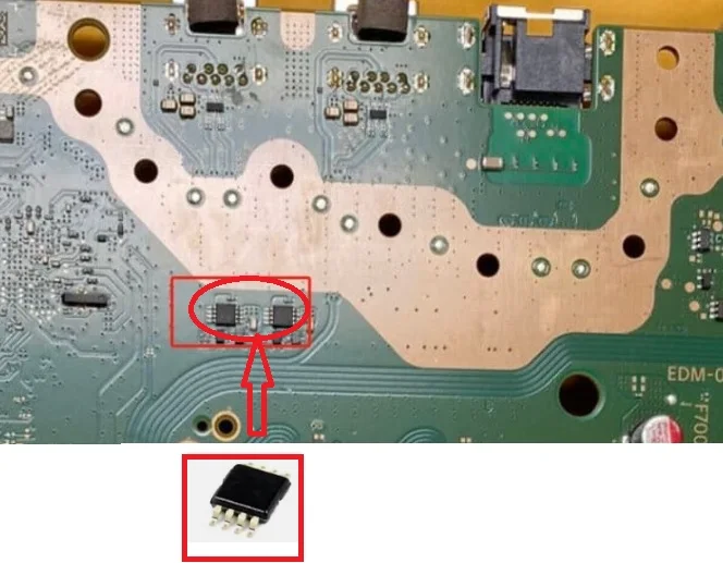 2pcs-50pcs  For PS5 Playstation 5 EDM-031 03X  ID6K Power Switch IC Chip Motherboard Fix Part