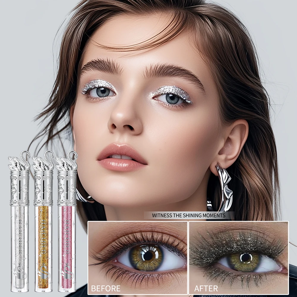 3 色 4D エクストリームボリュームラッシュマスカラ長くするまつげマスカラ長期的な防水メイク輝くアイマスカラ化粧品