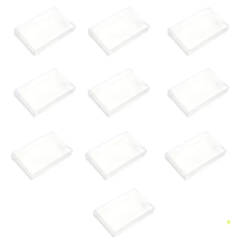 10 قطعة لعبة فيديو خرطوشة حماة غطاء ل SNES لعبة الغبار مقاومة واضح خرطوشة الحيوانات الأليفة عرض حقيبة للتخزين كم F19E