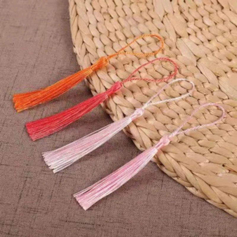 20pcs/lot Tassel Chinese Knot Charm Bookmark Pendant Ornament Decoration Clothing Accessories Spike Fan Pendant