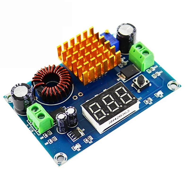 ABKU-2Pcs XH-M411 DC 4-35V To 5-45V Boost Module Digital Voltmeter Boost Converter Board 5A Power Adjustable Step-Up Module