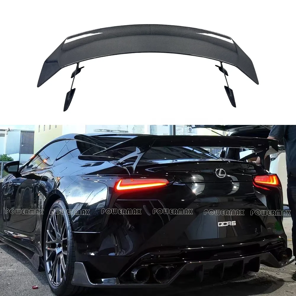 

Wholesale Dry Carbon Fiber Art style Rear Wing For Lexus LC500 LC500H Rear Trunk Wing