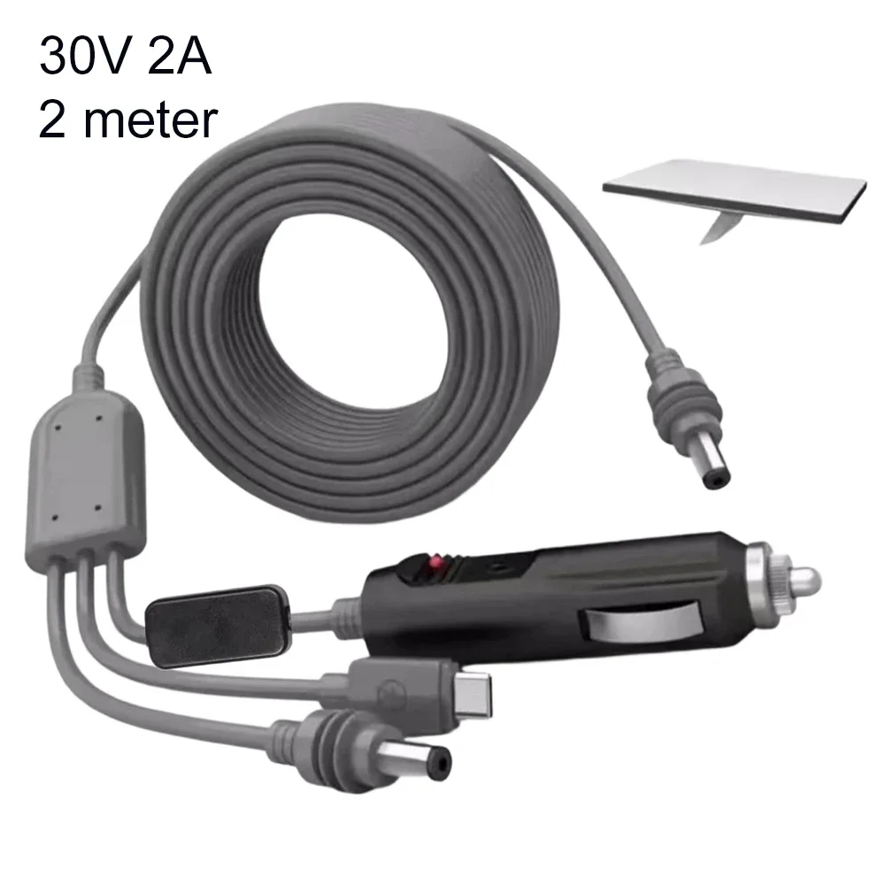 3-in-1 To For Type-C For Boost Car For Charger Cable 30V 2A For Starlink For Mini RV Truck Boat Power Cord