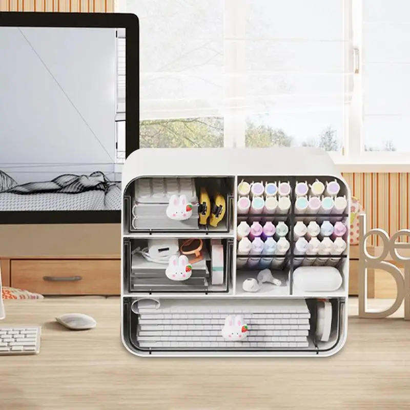 Desktop Drawer Organizer Thickened Clear Desk Organization Small Multi-functional Tabletop Organizer Shelf For Home Office 1