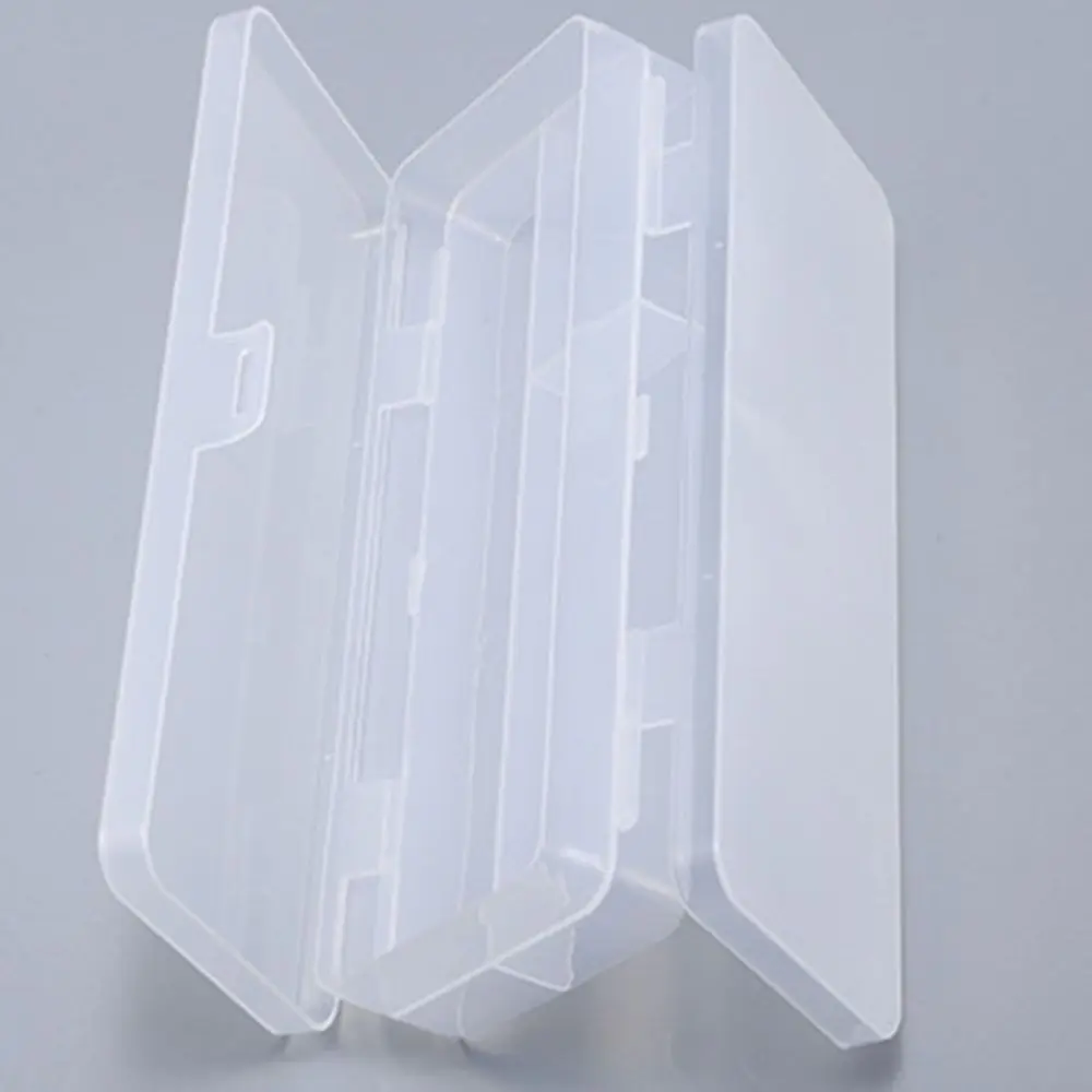 Plastic Transparent Pencil Case Storage Box Macaron Dual-Layer Pencil Box Large Capacity Pencil Holder Simple Pen Case