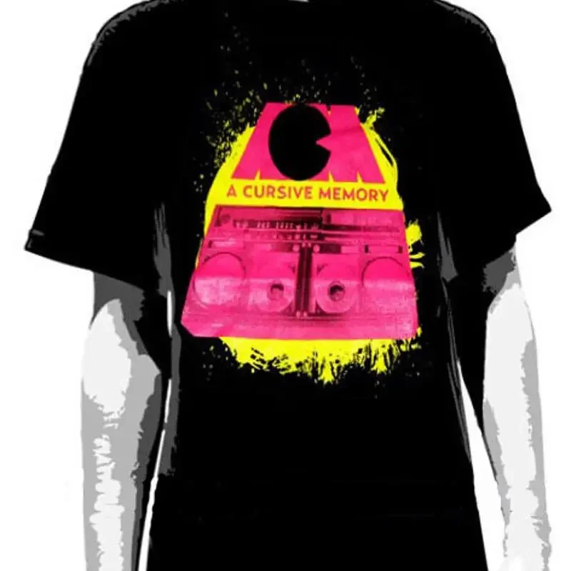 A Cursive Memory Ghetto Blaster T Shirt New Medium Only