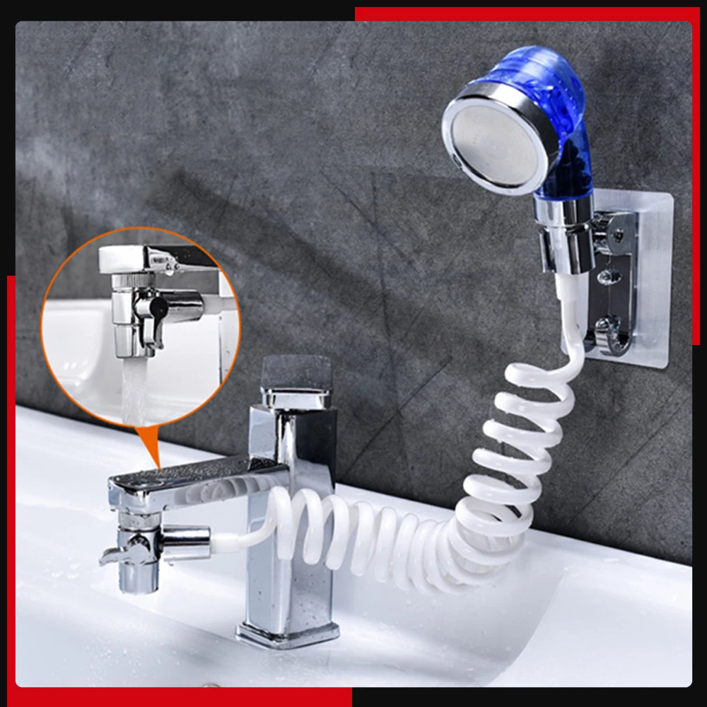 

Pressurized Household Handhled Shower Sprayer Hand Shower Faucet Kit Hair Washing Accessories