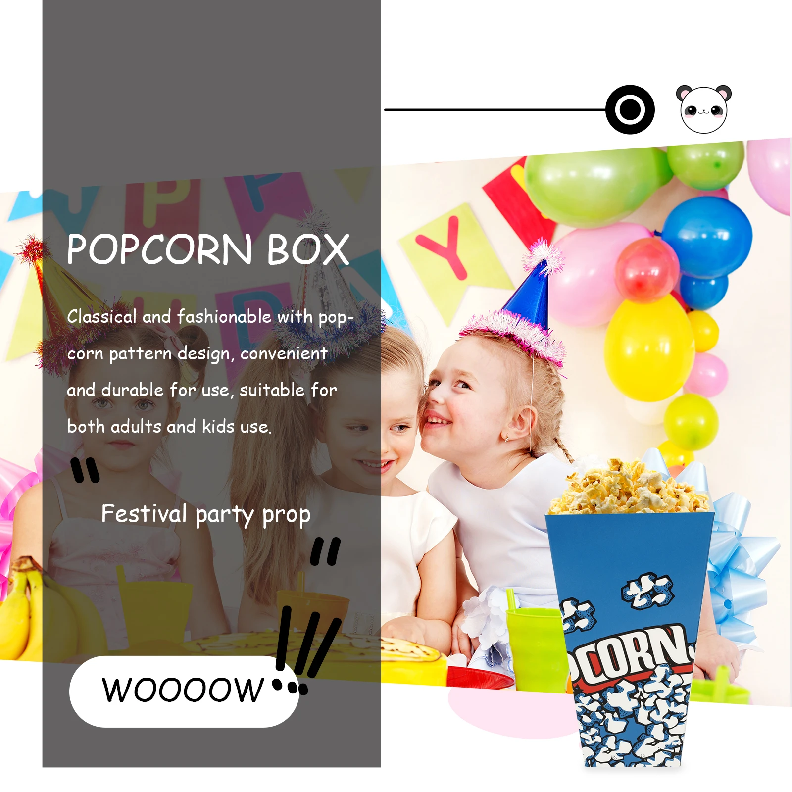 

100 Pcs Popcorn Box Container Treat Boxes Fold Party Supply Paper Containers for Holders Reusable
