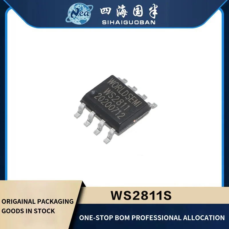 

20PCS Original New WS2811 WS2811S SOP8 WS2811M MSOP-8 WS2812B WS2813B SMD5050-4 LED Driver Chip