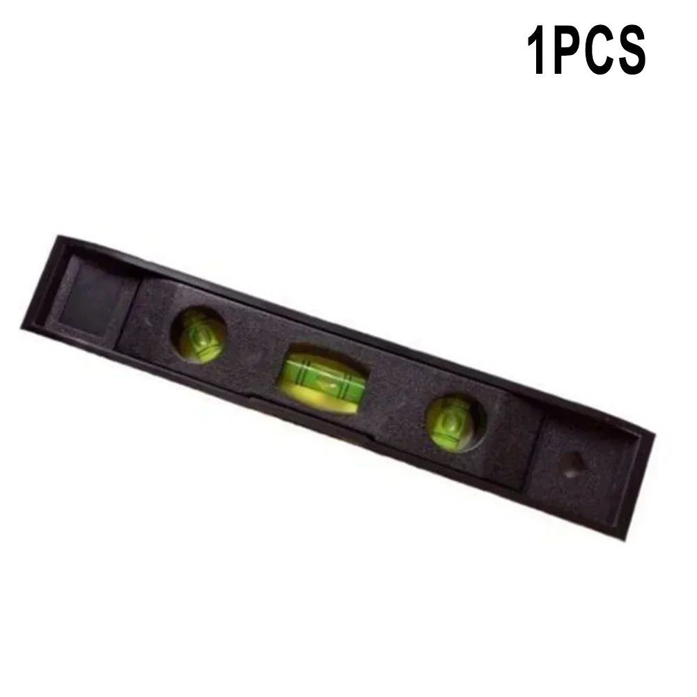 150mm Horizontal Ruler 3 Bubble Spirit Level Magnetic Plastic Shell Portable Spirit Level Tool Measure Tool Machinery Leveller