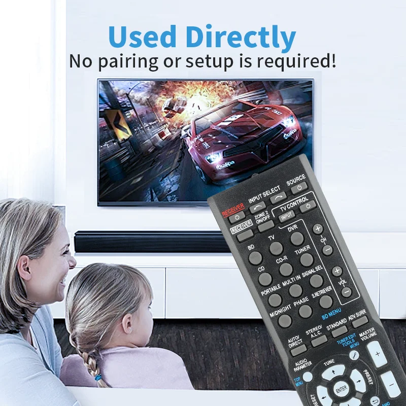 AXD7534 Remote Control For Pioneer AV Receiver VSX-521 VSX-822 VSX-1020 VSX-1022 VSX-1024 VSX-319V VSX-519V VSX-521-K VSX-527-K