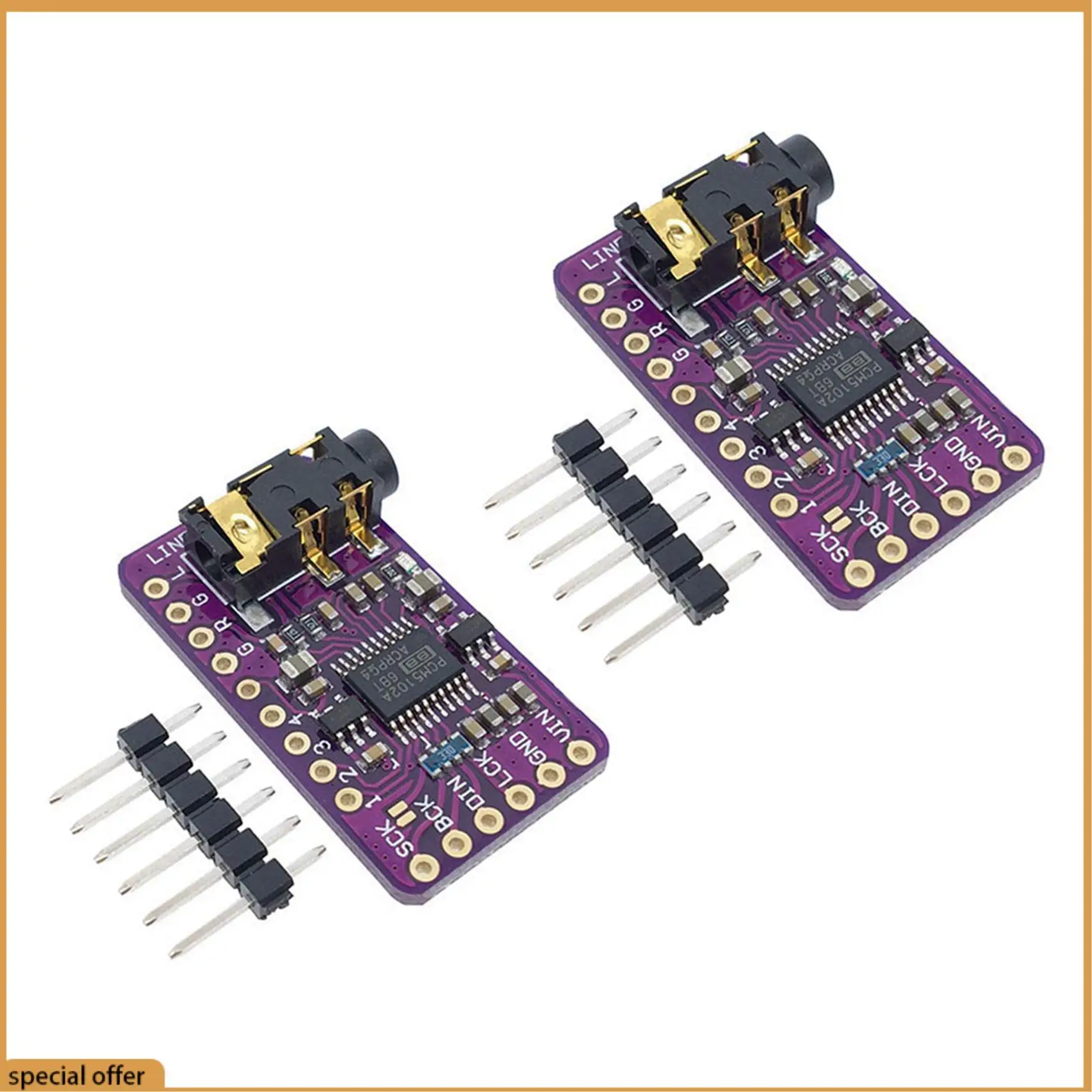 Módulo decodificador DAC de Audio Digital A68Z 2X PCM5102 I2S IIS estéreo DAC convertidor Digital a analógico módulo de voz para Raspberry Pi