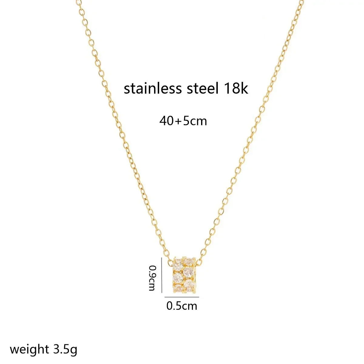 2025 قلادة خصر صغيرة أوروبية وأمريكية عيار 18 قيراط بتصميم فاخر خفيف للنساء، تتميز بسلسلة الترقوة