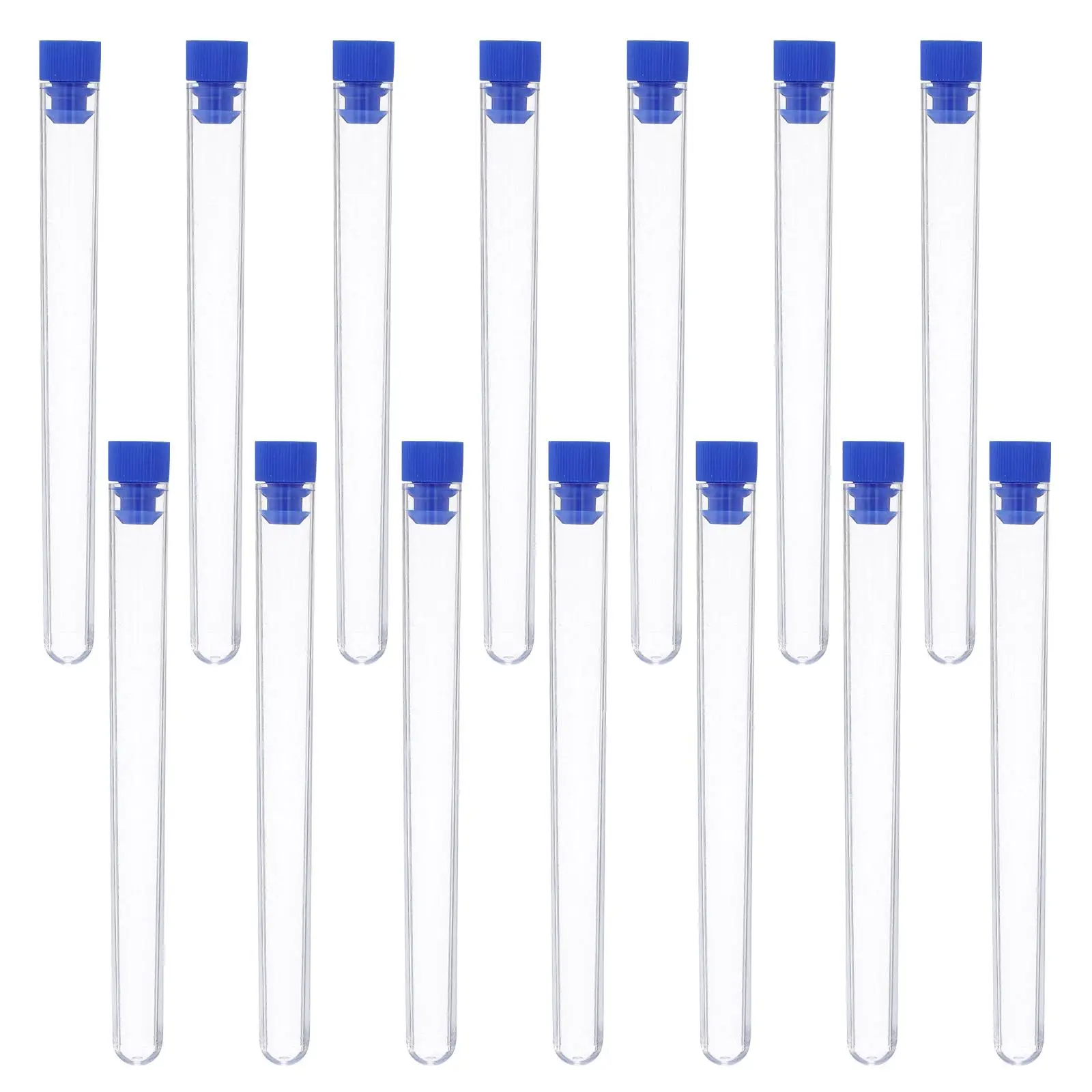 50 Pcs Plastic Test Tube Sampling Clear Sample Tubes Liquid Portable Lab Replace