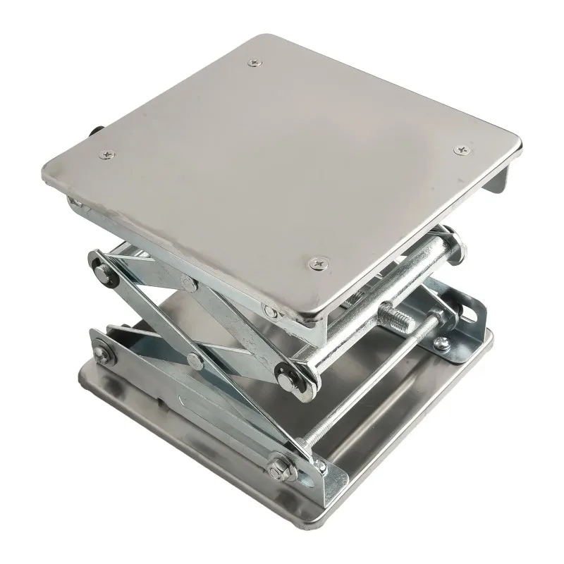 Adjustable Height Stand Lab Lifting Platform 150 150 Mm lower Bottom Plate Compact Design 150x150mm Essential Tool In Education