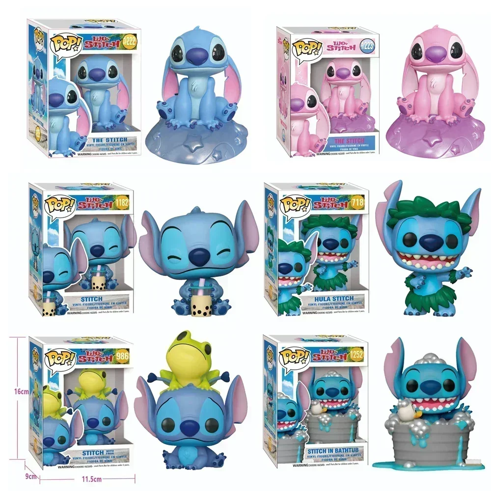 Funko POP Star Baby Stitch Stitch Little Gold Handmade Vinyl PVC Doll Toy Children's Gift