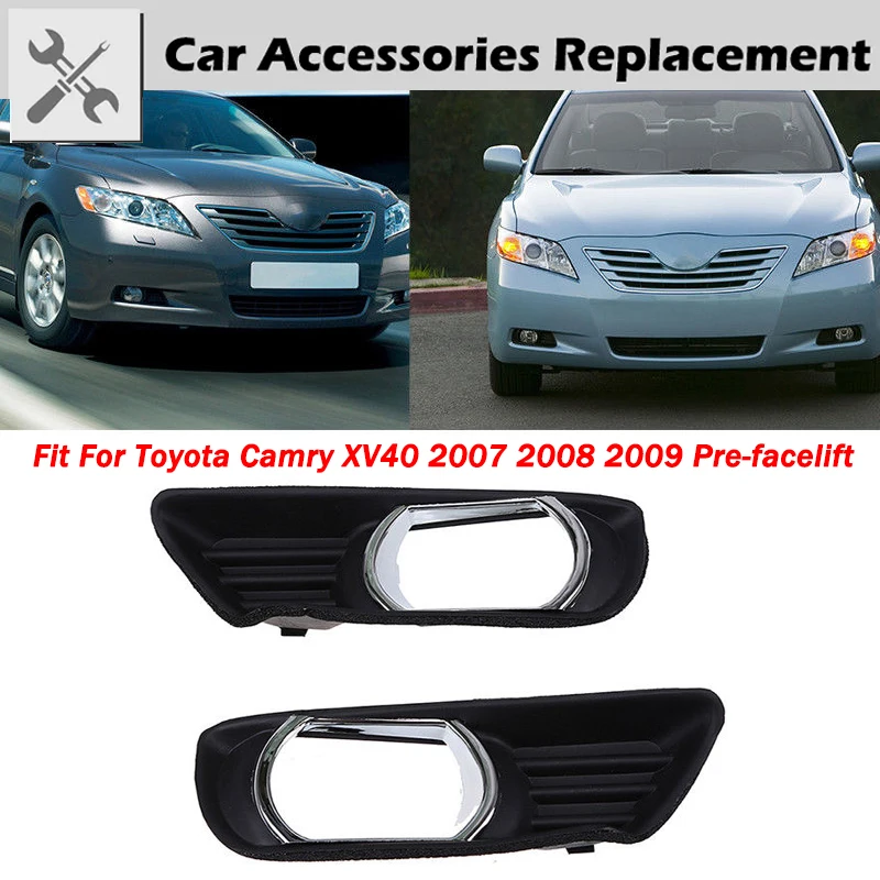 Rymowany przedni zderzak dolny Grill osłona na ramkę lampka przeciwmgielna FrameFit do Toyota Camry XV40 2007 - 2009 przed liftingiem akcesoria