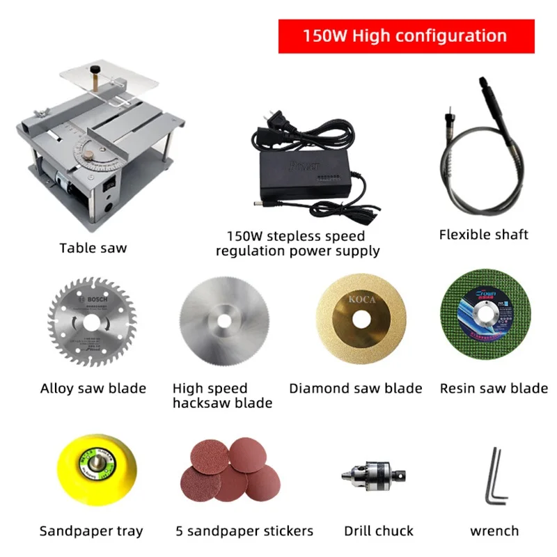 Small Multifunctional Mini Table Saw DIY Model Precision Electric Saw Micro Household Cutting Machine