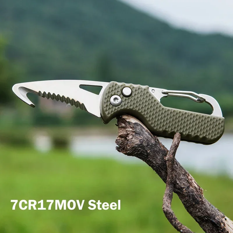 NEW Outdoor EDC Portable Multifunctional Package Opener, Keychain, Serrated Hook, Mini Box Opener Self Defense Tool