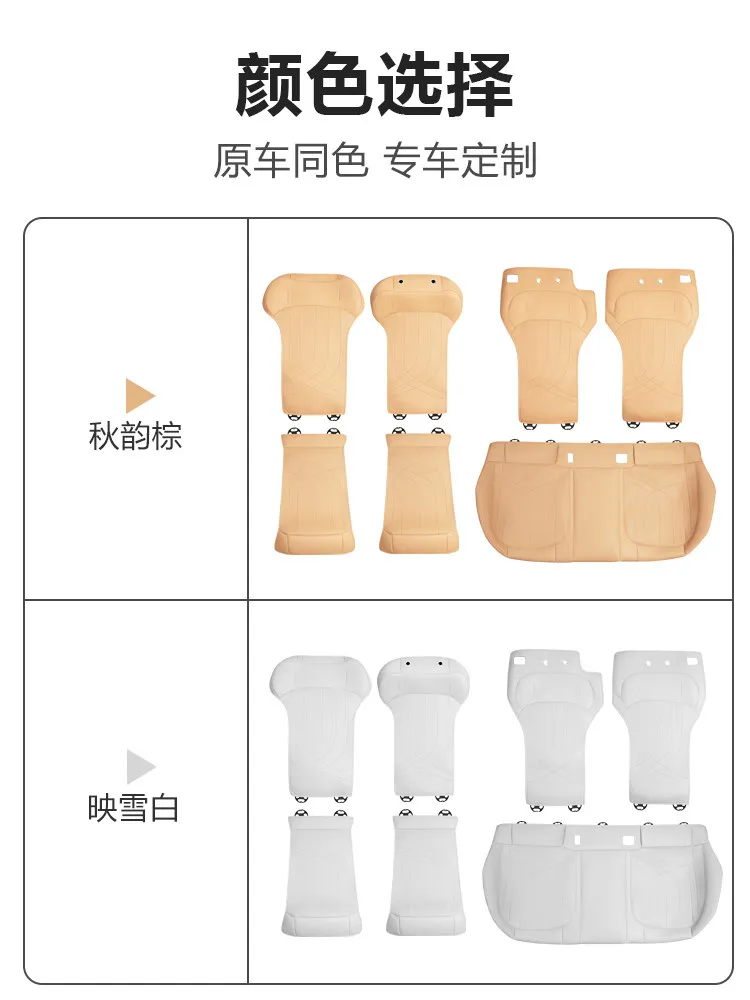 For Geely Starray EM-I/EX5 EM-I Four Season Universal Half Pack Seat Cushion, Ventilated and Breathable Seat Cover