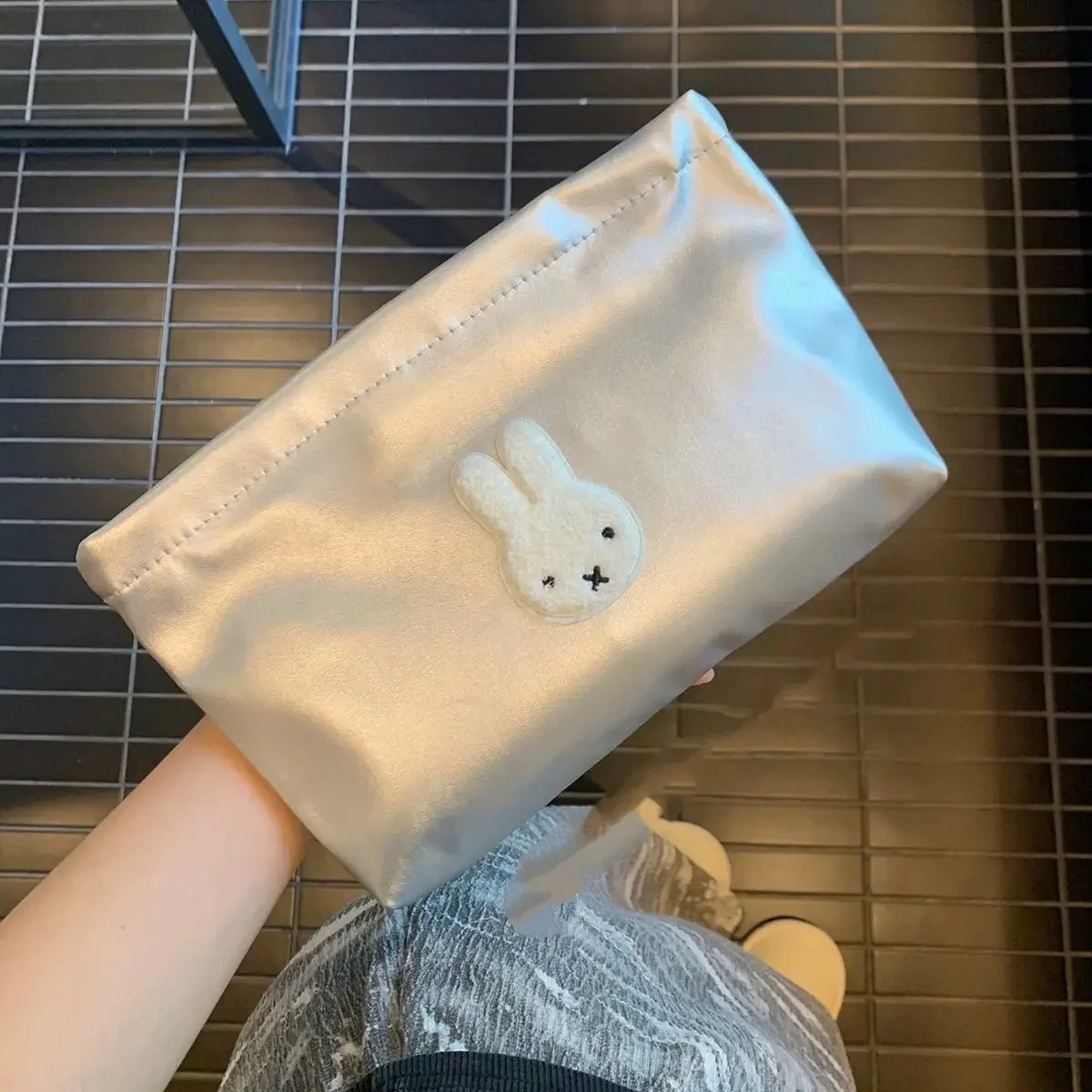 Cartoon Image Miffy Makeup Bag Portable Large Capacity Toiletry Bag Creativity Going Out Organize Woman Zipper Storage Bag view 4