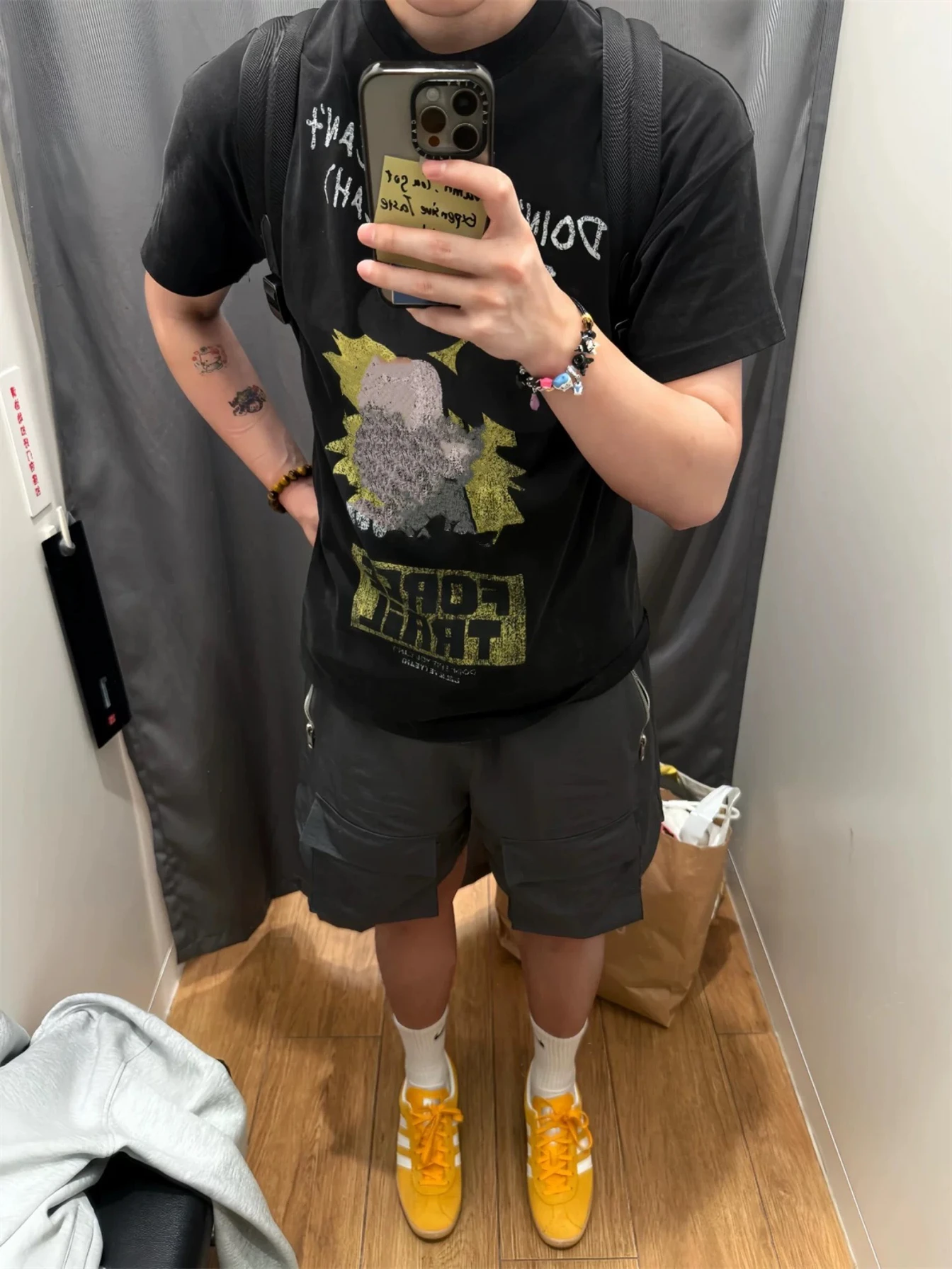 

Американская рабочая одежда в стиле ретро с поясом, мужская многоэтажная функциональная эластичная спортивная одежда пяти четвертей, лето