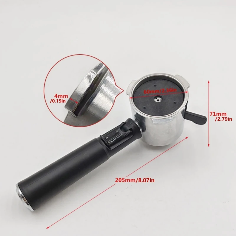 Portafiltro accesorio cocina o cafetería con café 51mm para máquinas cápsulas café que ofrecen