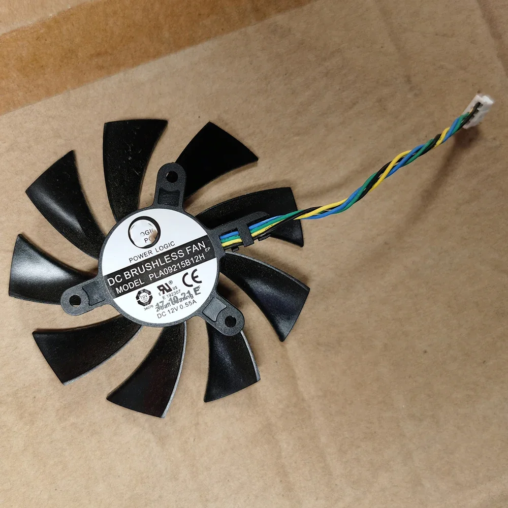 New PLA09215B12H 12V 0.55A 4 Wire 4Pin Cooler Fan For MSI N460GTX N560GTX 570 580GTX HD6870 Fan Graphics Card Cooling Fan