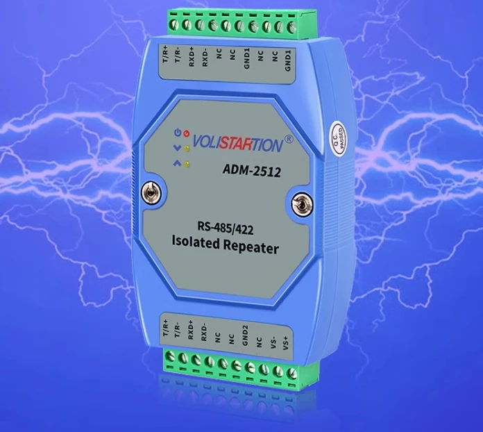 ADM-2512 rs485/422 entièrement isolé répéteur amplificateur rs422 à 485 convertisseur ADM-2512