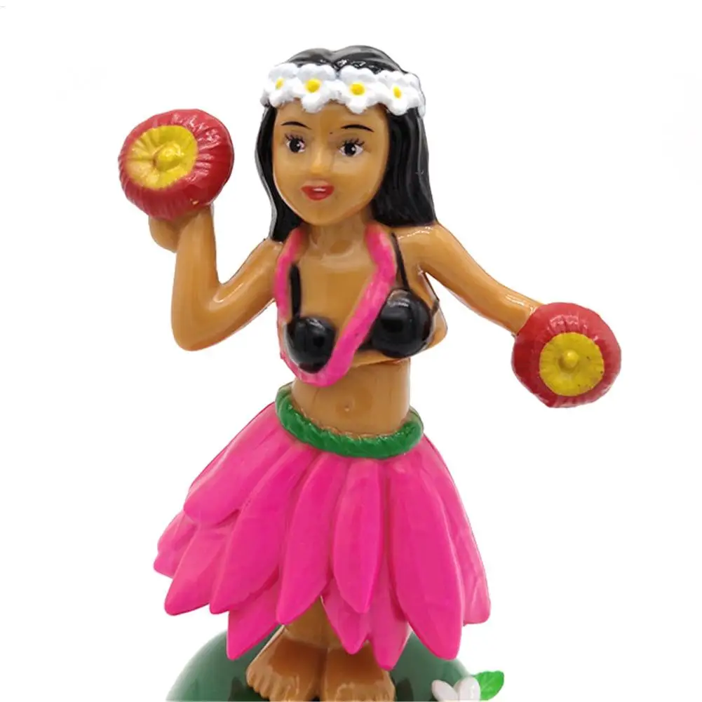 Muñeco Bailarín Solar Para Salpicadero – Chica Hawaiana De 10 Cm Con Panel Solar, Decoración Divertida Para Coche, Hogar U Oficina