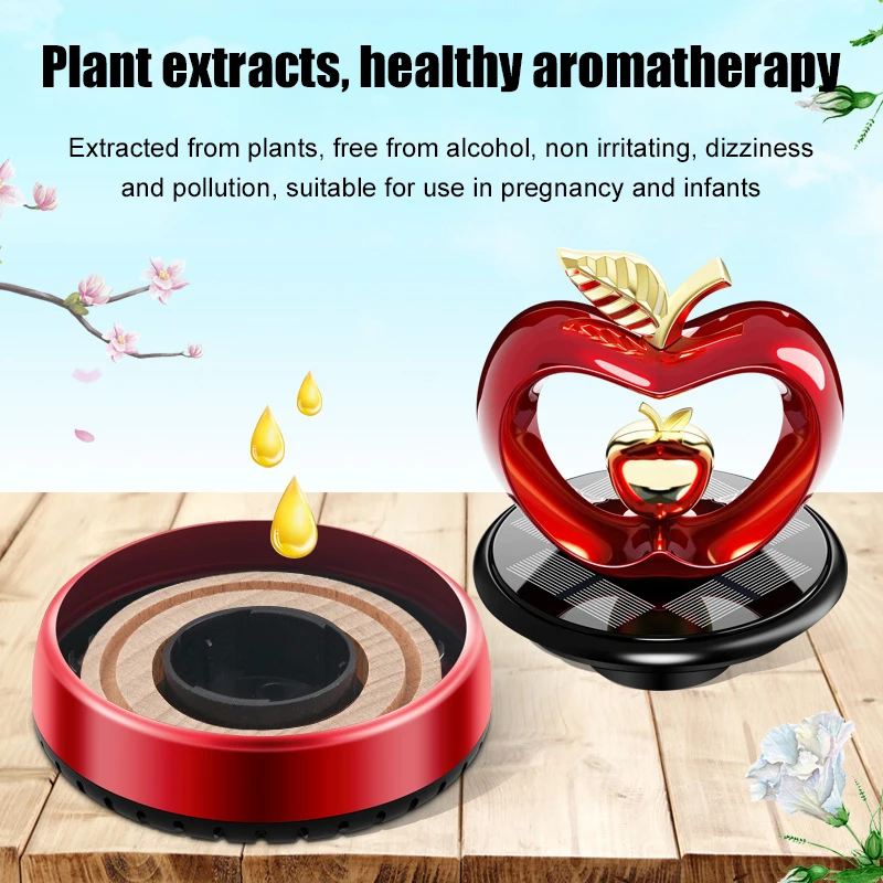 

Car Air Freshener Solar Love Shaped Aromatherapy Car Interior Decoration Accessories Mens Womens Car Perfume Decorations