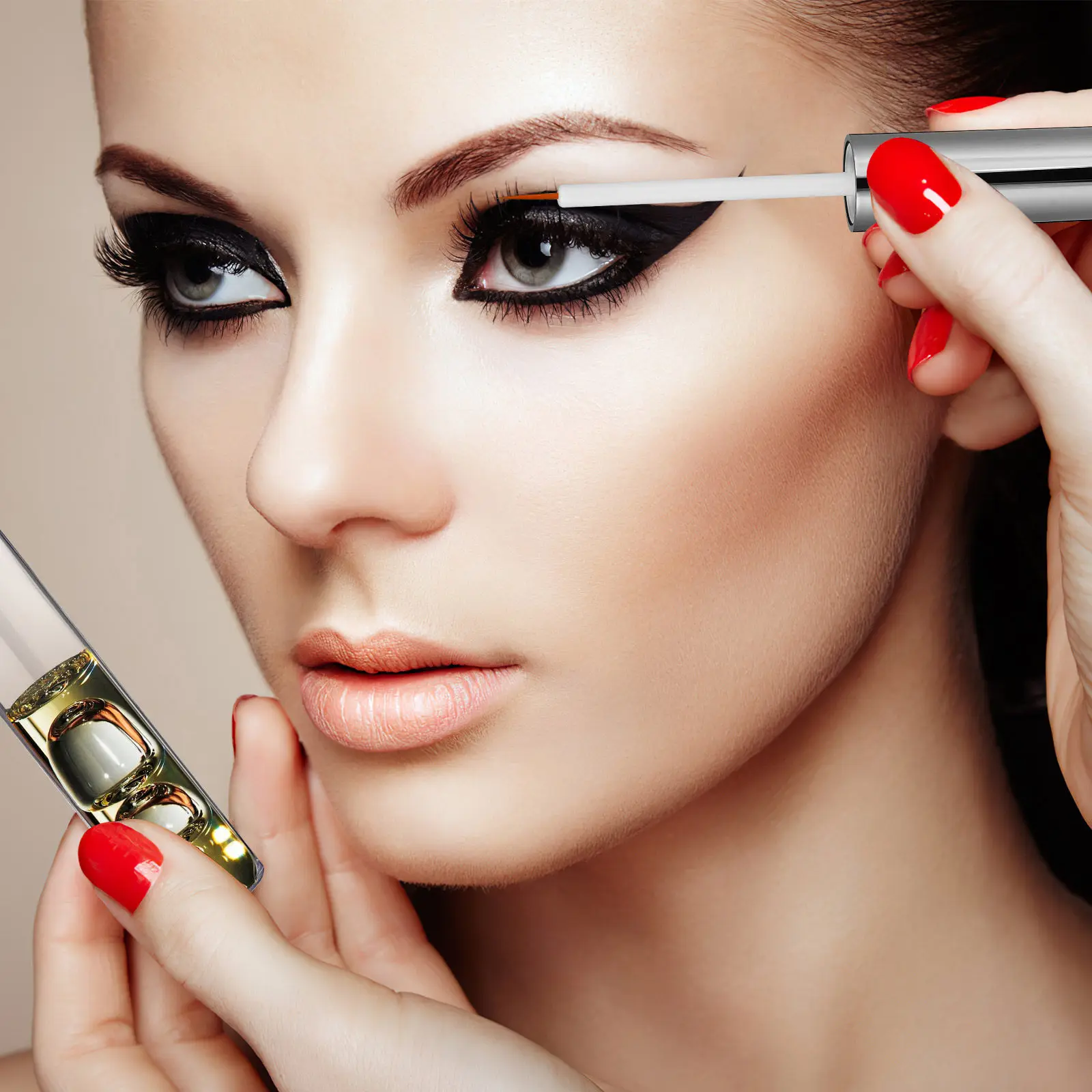 2 세트 빈 투명 마스카라 튜브 리필 가능 립글로스 밤 병 DIY 속눈썹 크림 튜브 휴대용 여행용 DIY 마스카라 병