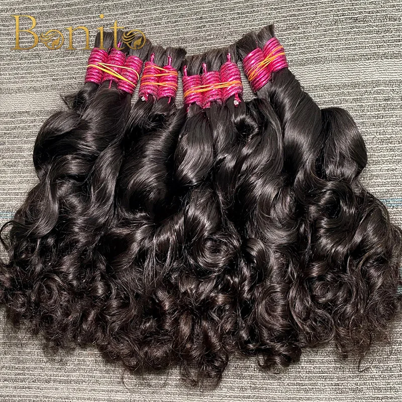 Nature Body Wave Human Hair Bulk Cabelo Humano No Weft Unprocessed 100% Human Hair Boho Braids Braiding Loose Body Wave Curly