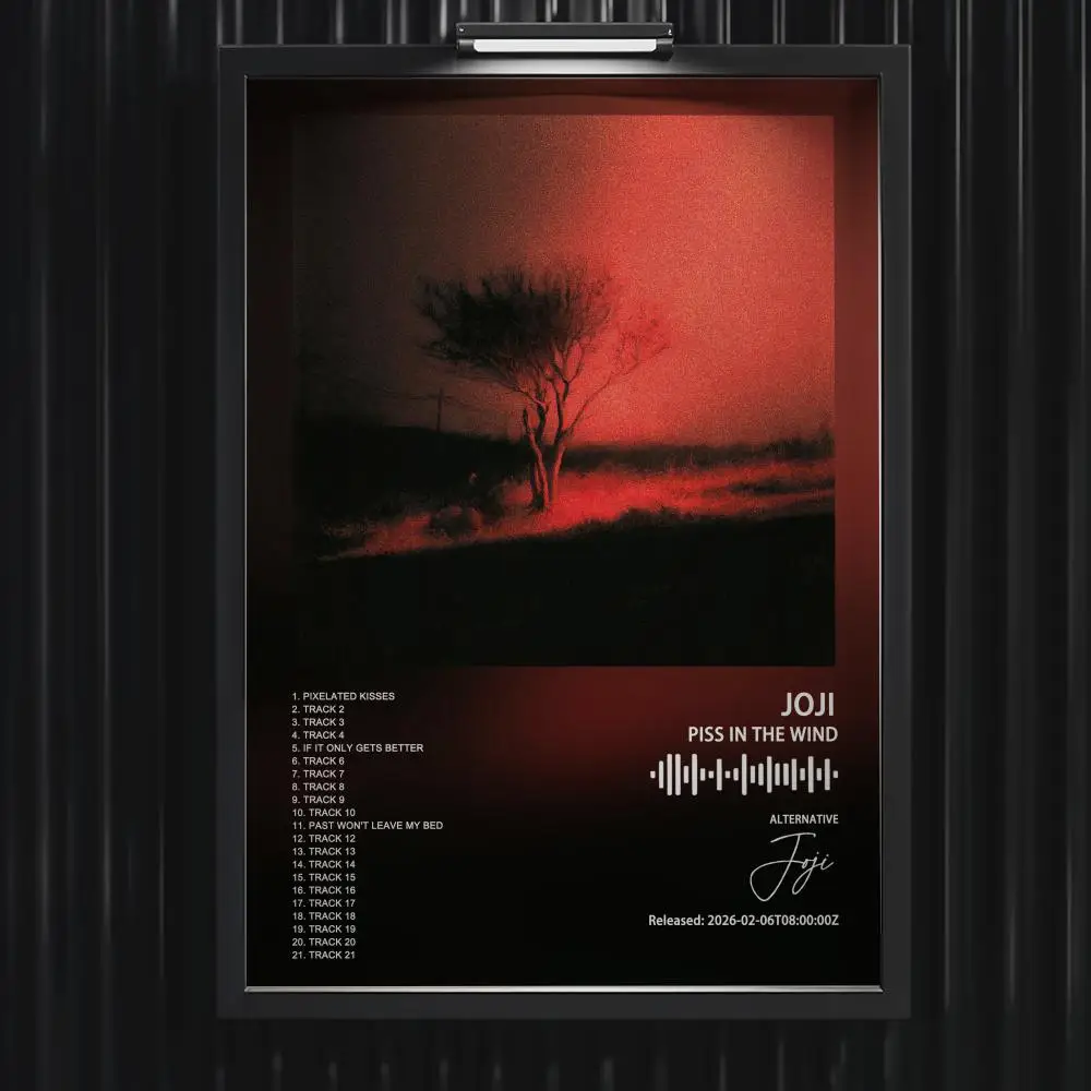 Joji Poster Music Hot Album Poster Star Hip Hop Living Room Canvas Painting Art Home Wall