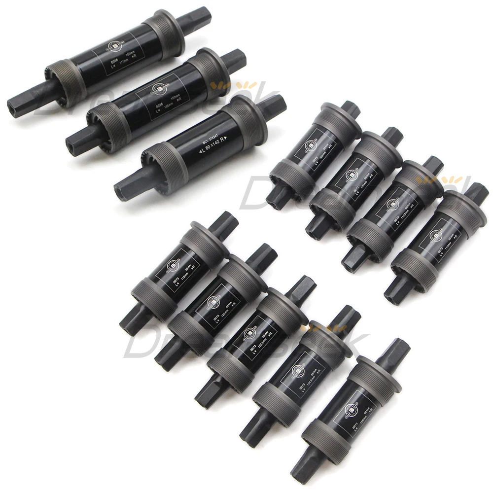 Bike Bottom Bracket Square Taper Bicycle BB 68mm 80mm 100mm Frame Shell Square-taper Sealed Bearing Threaded Cycling Accessory