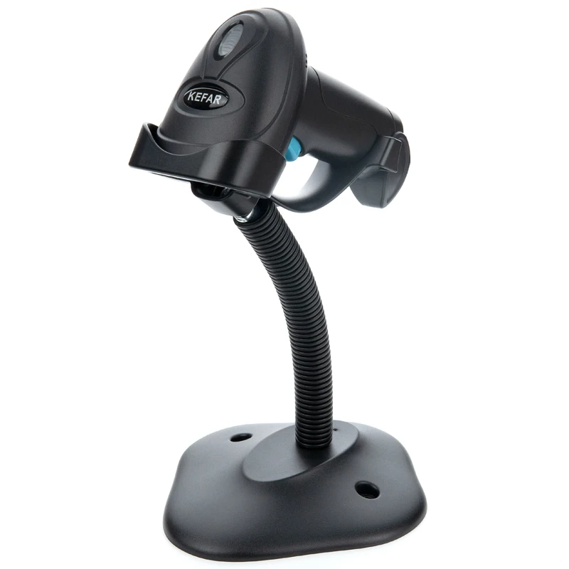 Scanner de codes-barres filaire sans fil, Bluetooth, lecteur de Codes QR 2D, PDF417 et H3, portable, Support pour magasin de logistique