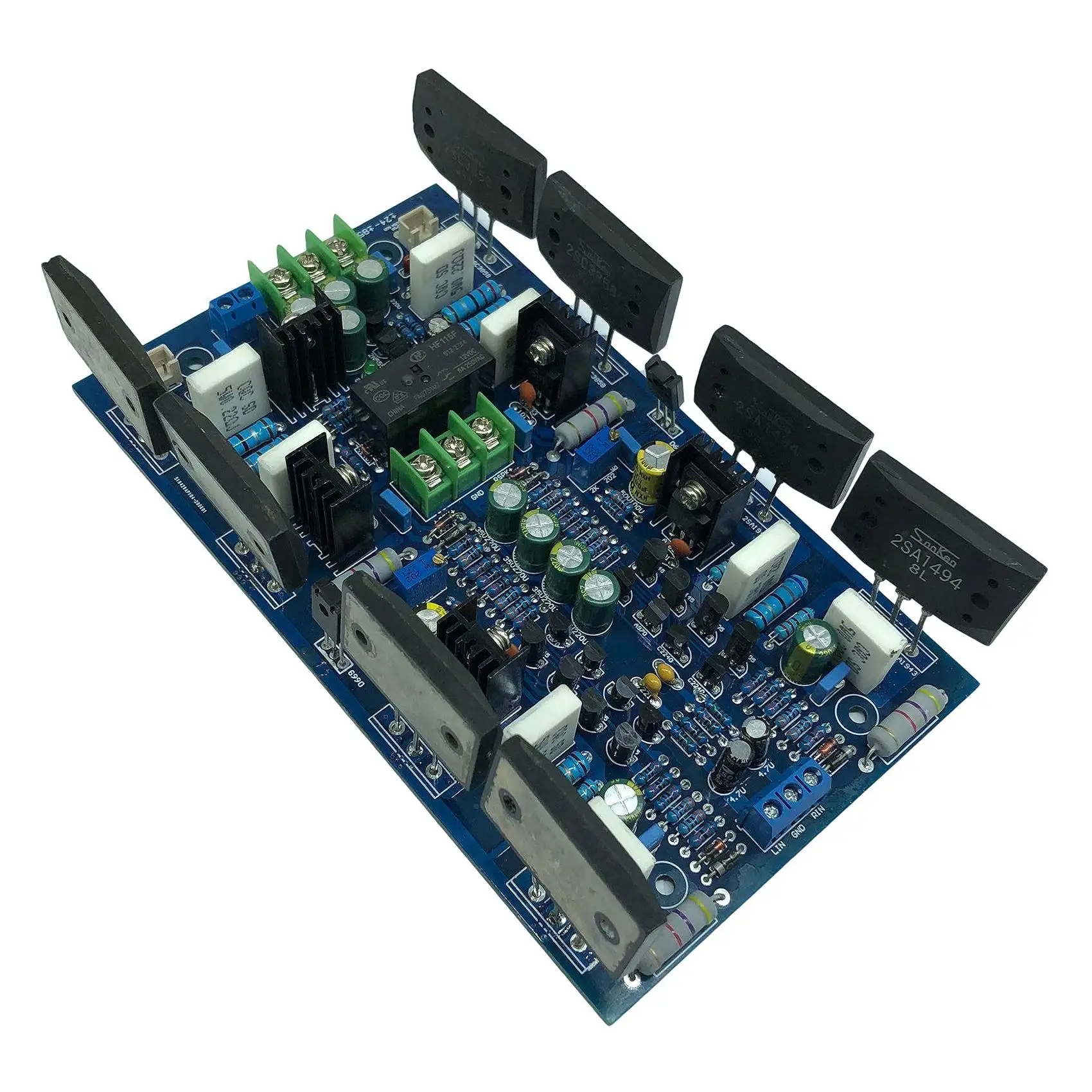 

YJ00180-Sanken Tube 2SA1494/2SC3858 300W+300W High-Power Dual-Channel Digital Audio Power Amplifier Board