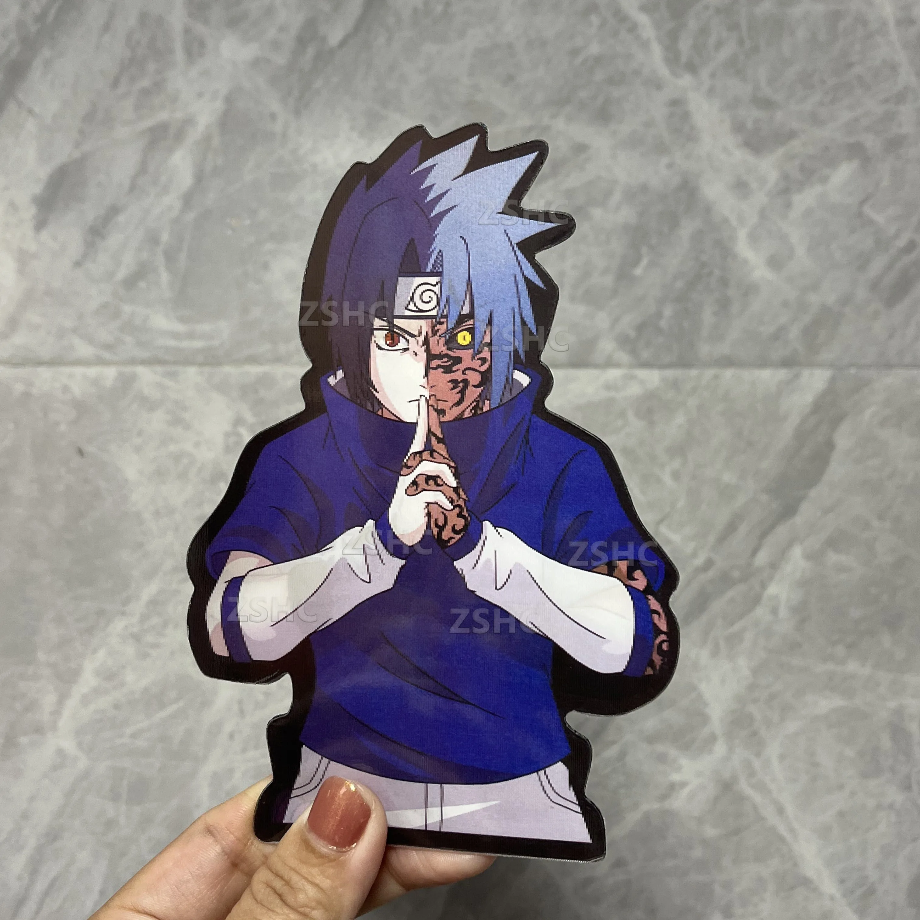 Uchiha Sasuke Sticker NARUTO Motion Sticker Anime Waterproof Decals for Cars,Laptop,Refrigerator,Suitcase,Window,Etc Toy Gift