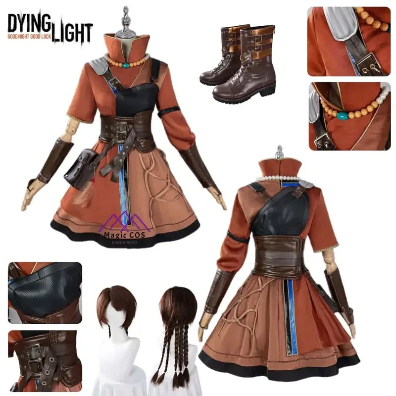 

Hot Game Dying Light Awakened Cosplay Costume Anime Wulanmaiduo Role Playing High-quality Uniform for Women Comic Con Party